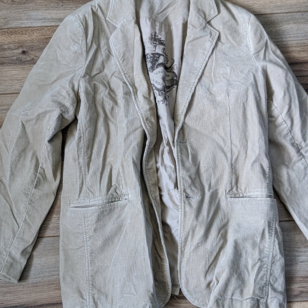 Corduroy mens blazer